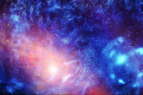 Astronomische Aufnahme Des Universums Einer Fernen Galaxie Mit Nebel Und — Stockfoto