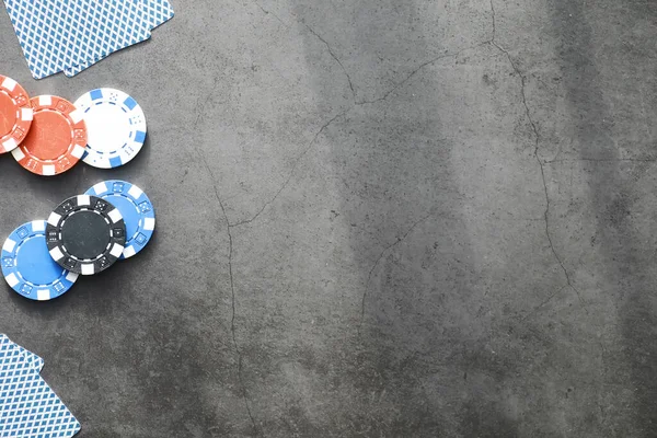 Jogos Cartas Jogo Por Dinheiro Texas Hold Poker Cartas Mão — Fotografia de Stock