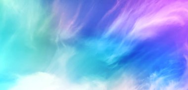 Akşam bulutlarında arkaplan gradyanı gökyüzü