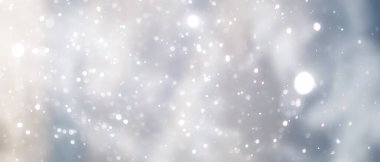 mavi kar yağışı bokeh arkaplan, soyut kar tanesi arkaplan bulanık soyut blu