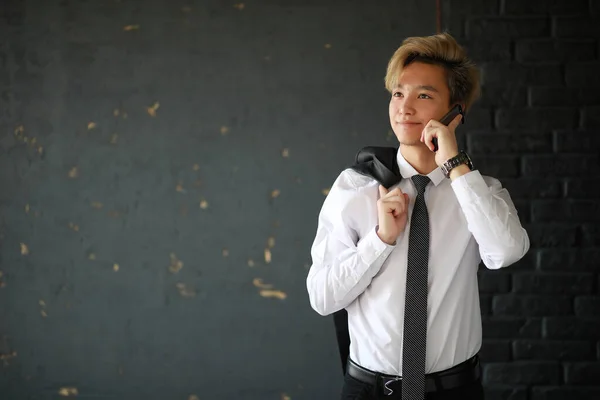 Joven Hombre Negocios Asiático Camisa Blanca Clásica — Foto de Stock