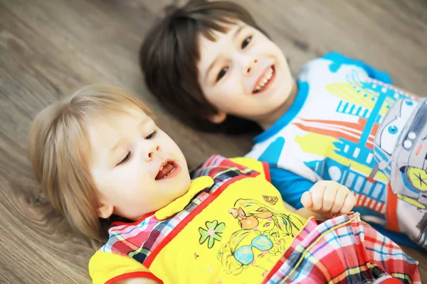 Aniversário Bebê Área Decorada Retrato Uma Criança Feliz Indoo — Fotografia de Stock