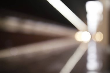 Boş koltuklu metro vagonu. Boş metro vagonu.