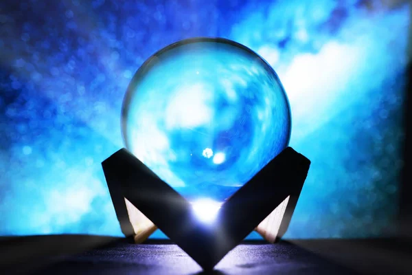 Melkweg Magische Sfeer Fortune Teller Mind Power Concept Magische Bal — Stockfoto