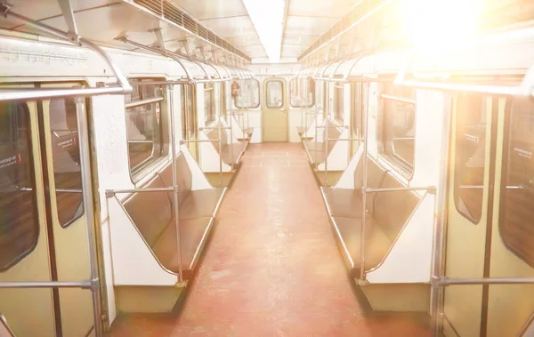 Subway Car Empty Seats Empty Subway Car — Stock Photo, Image