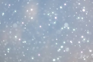 mavi kar yağışı bokeh arkaplan, soyut kar tanesi arkaplan bulanık soyut blu