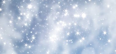 mavi kar yağışı bokeh arkaplan, soyut kar tanesi arkaplan bulanık soyut blu