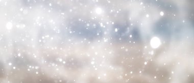 mavi kar yağışı bokeh arkaplan, soyut kar tanesi arkaplan bulanık soyut blu