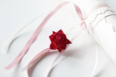 Rose ve dantel Davetiyesi