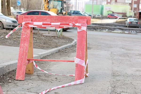 Yol kapalı işareti — Stok fotoğraf