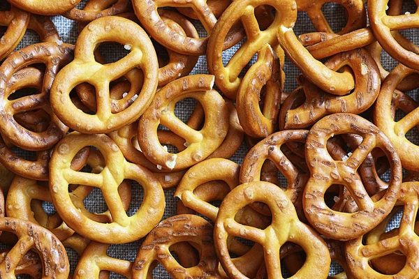 Background texture of pretzels bagels — Stock Photo, Image