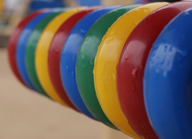 oyun üzerinde arka plan renkli abacus