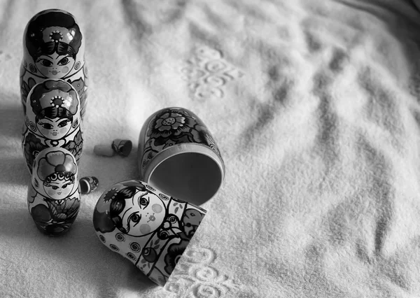 Bonecas Matrioska bonito — Fotografia de Stock