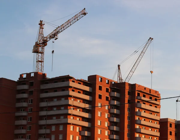 Bâtiment construction grue ciel — Photo