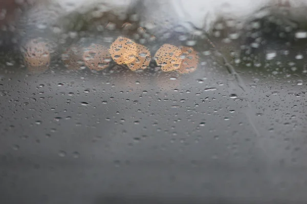 Rain drops on the glass — Stock Photo, Image