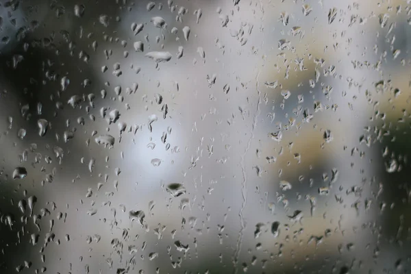 Eső cseppek az üvegre — Stock Fotó