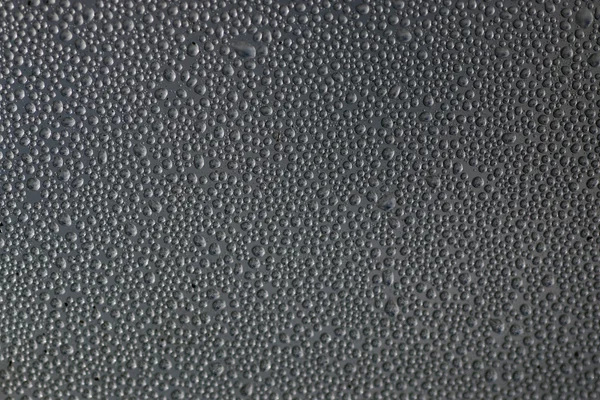 Texture water drops on glass — Stock Photo, Image