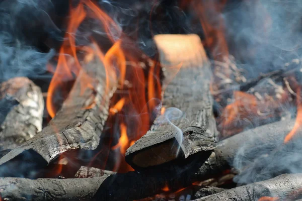 Вогонь дерево фон дрова — стокове фото