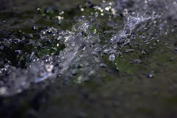 Textura agua con burbujas primer plano —  Fotos de Stock