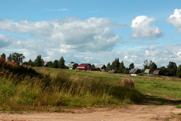 Paysage rural champ forêt — Photo