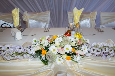 Masa dekorasyonu bayram kutlaması için.