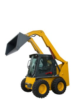 Dikey-Lift mini yükleyici. Yükleyici-Tekerlekli yükleyici. Yükleme makinesi toplamları.