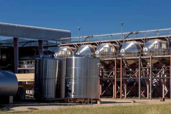 Winery With Stainless Steel Tanks