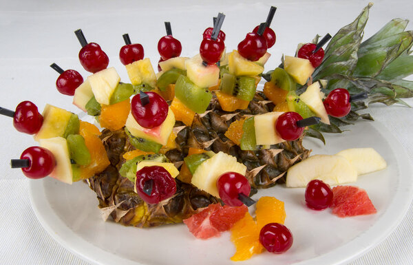 Десерт - фруктовые укусы
.