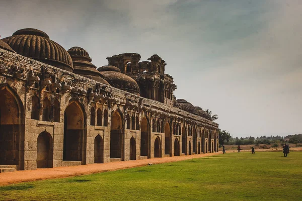 Hampi Karnataka Hindistan Daki Antik Harabeler Kraliyet Merkezi Ndeki Fil — Stok fotoğraf