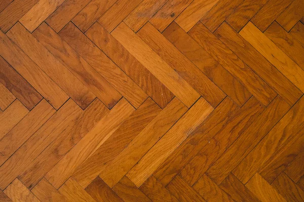 Old Tiled Wooden Floor Parquet Aged Still Good Condition — Stock Photo, Image
