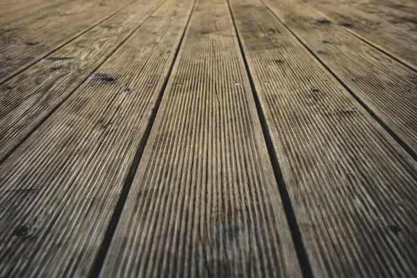 Detail Slats Wooden Terrace Visible Ridges Wooden Boards Used Make — Stock Photo, Image