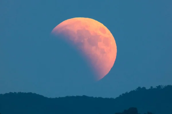 Luna Roja Sangre Eclipse Luna Llena 2018 Imagen Astronómica Luna —  Fotos de Stock