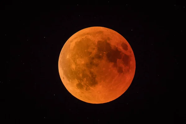 Luna Roja Sangre Eclipse Luna Llena 2018 Imagen Astronómica Luna —  Fotos de Stock