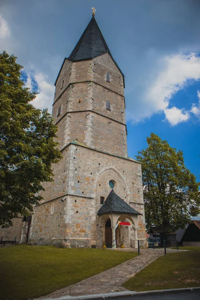 Kerk Van Heilige Moeder Een Bergdorp Van Svetina Dicht Bij — Stockfoto