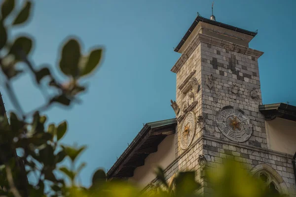 Věž Pallazo Comunale Nebo Radnice Starém Městě Venzone Severní Itálii — Stock fotografie