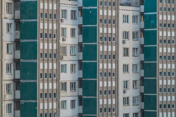 Fachada Socialista Bloco Apartamentos — Fotografia de Stock