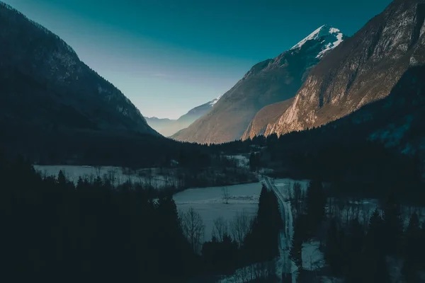 Belo Vale Alpino Bavsica Região Soca Nos Alpes Julianos Eslovênia — Fotografia de Stock