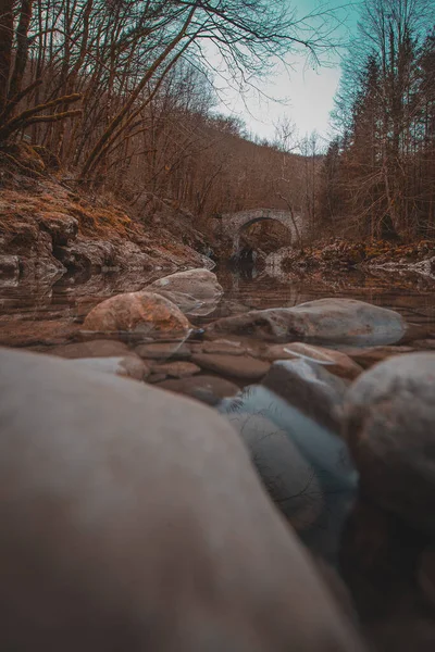 Krásný Kamenný Most Řece Nadige Nebo Nadize Nazývaný Starý Napoleonský — Stock fotografie