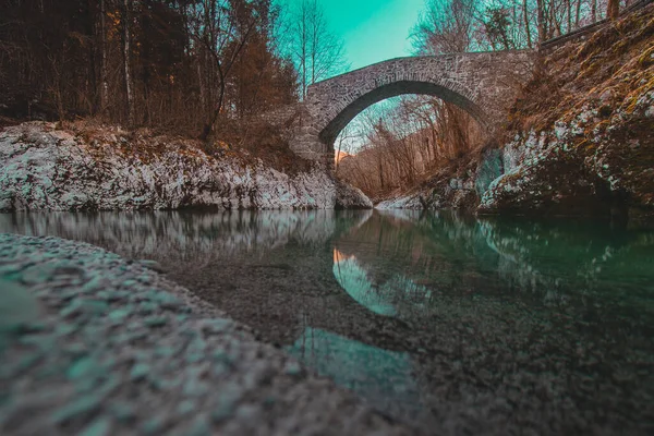 Ponte Pedra Bonita Nadige Rio Nadiza Chamada Ponte Velha Napoleão — Fotografia de Stock