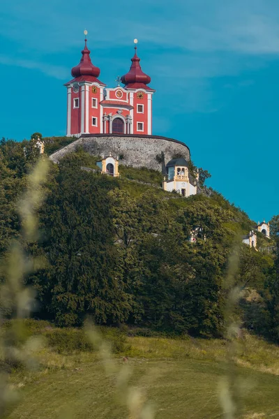 Översikt Över Övre Delen Banska Stiavnica Kavalleri Slovakien Vacker Barock — Stockfoto