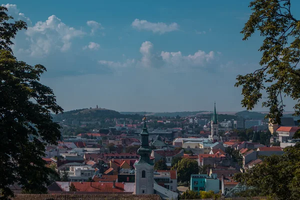 Panorama Von Der Berühmten Burg Von Nitra Nitra Slowakei Über — Stockfoto
