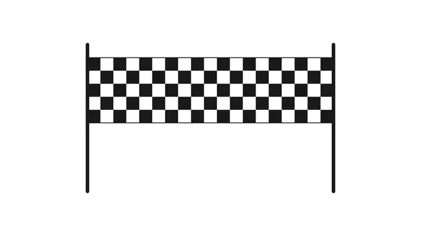 Checkered flag isolated on a white background. Start and finish. Sports racing concept. Vector illustration
