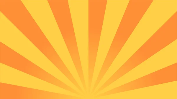 Sun Rays Background Yellow Orange Rays Vector Illustration — Stock Photo, Image