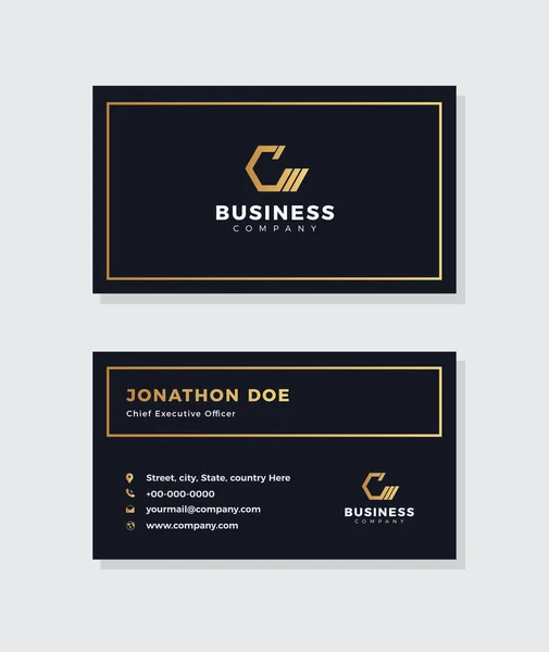 Corporate Business Card Design Visiting Card Personal Business Card — Stock Vector