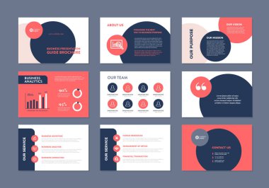 İş Sunumu Broşürü Kılavuzu Tasarımı veya Powerpoint Kaydırma Şablonu veya Satış Kılavuzu Kaydırma Sürücüsü