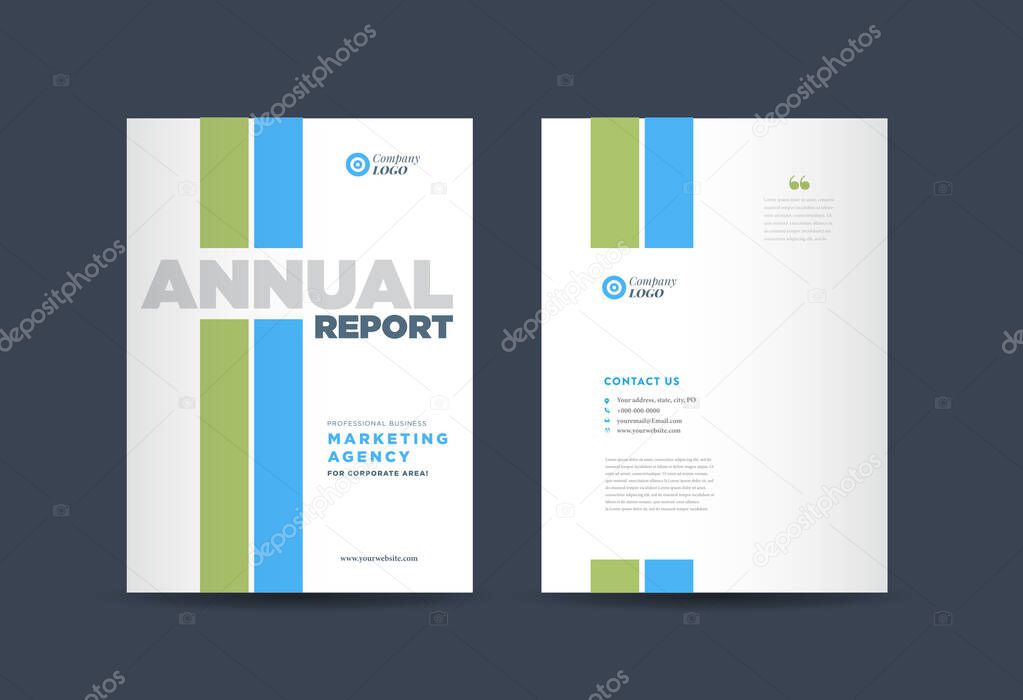 Business Brochure Cover Design or Annual Report and Company Profile Cover or Booklet and Catalog Cover