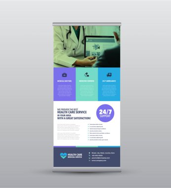 Kurumsal İşletme Yuvarlanan Sancak Tasarımı veya Stand Up Banner veya Dikey İmza veya Görüntü Posteri Tasarımı