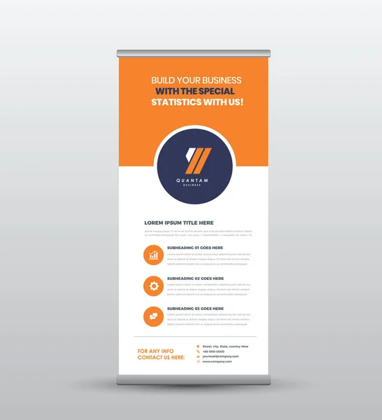 Corporate Business RollUp Banner Design or Stand Up Banner or Vertical Signage or Display Poster Design