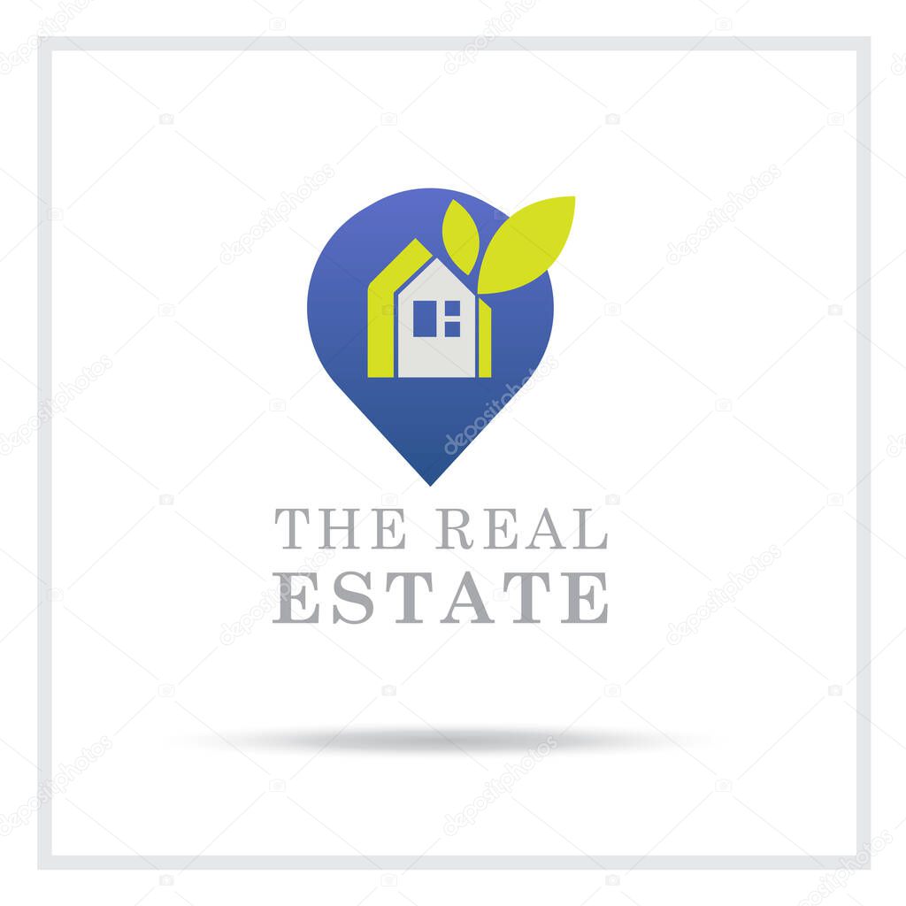 Real Estate Logo or Home Property Logo or Residence Housing Building Logo