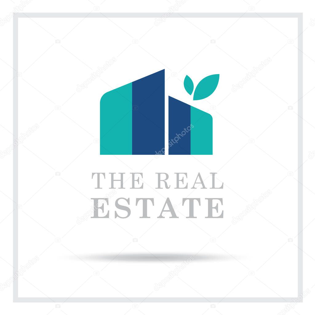 Real Estate Logo or Home Property Logo or Residence Housing Building Logo